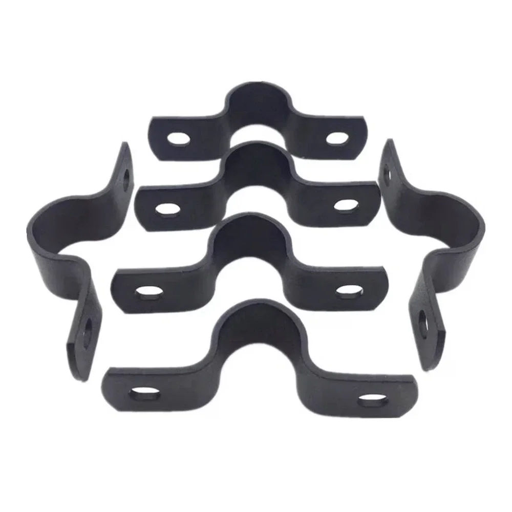 🛠️ Industrial Black Carbon Steel Pipe Clamps – 6 Pack (1/2